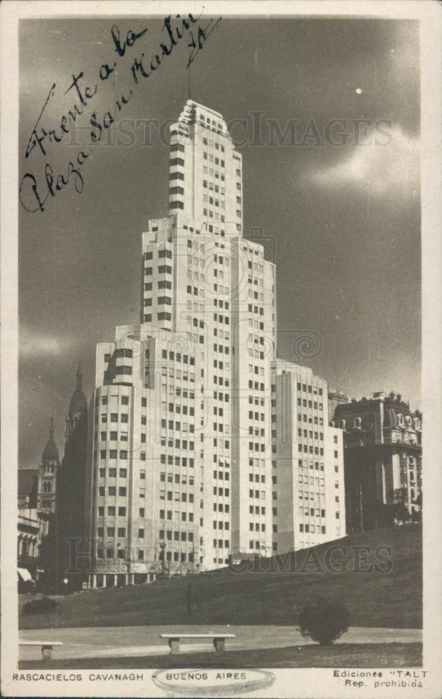 1938 Buenos Aires, Argentina Frente a La Plaza San Martin Apt Bldg Press Photo - Historic Images