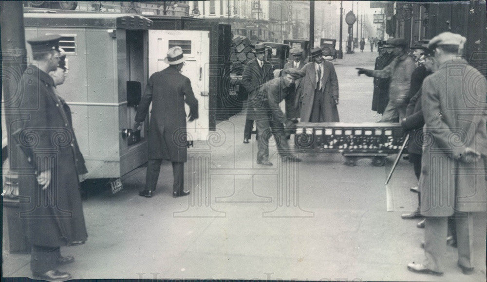 1928 Denver, Colorado Wenry National Bank Moving To New Building Press Photo - Historic Images