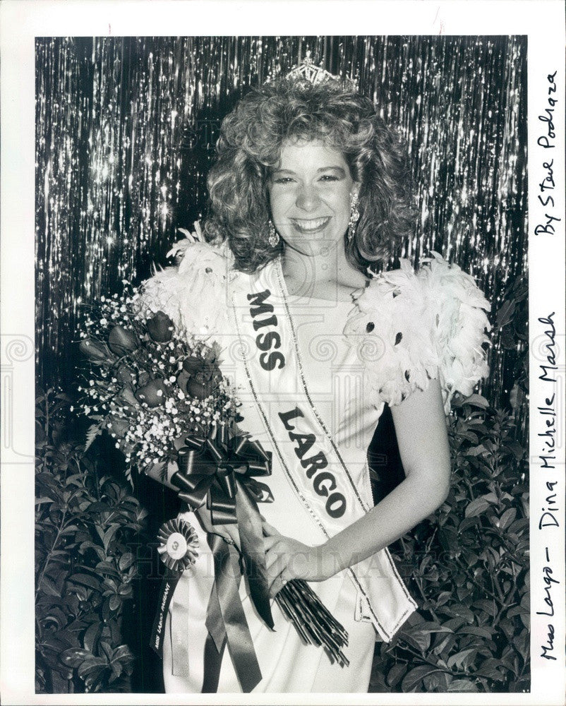 1986 Miss Largo, Florida 1986 Dina Marsh Press Photo - Historic Images