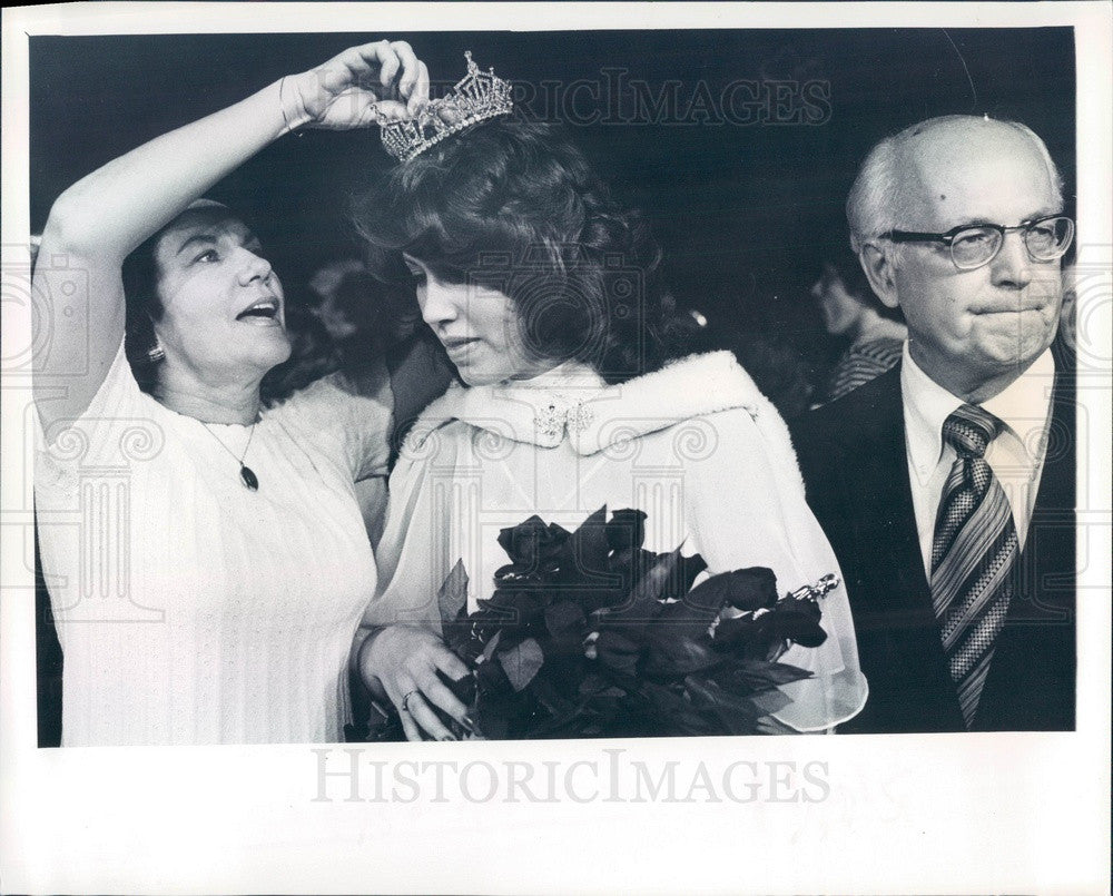 1979 Miss Largo, Florida 1979 Libby Lowe &amp; Parents Press Photo - Historic Images