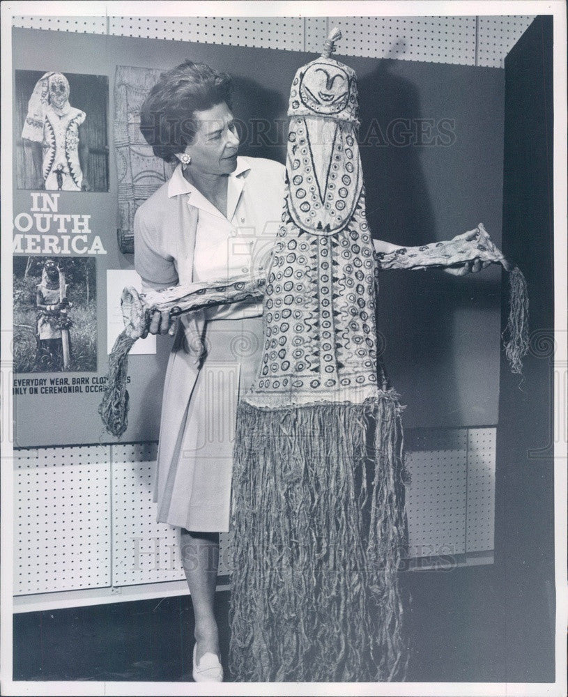 1963 Rio Branco, Brazil Funeral Dress Made of Tree Bark Press Photo - Historic Images