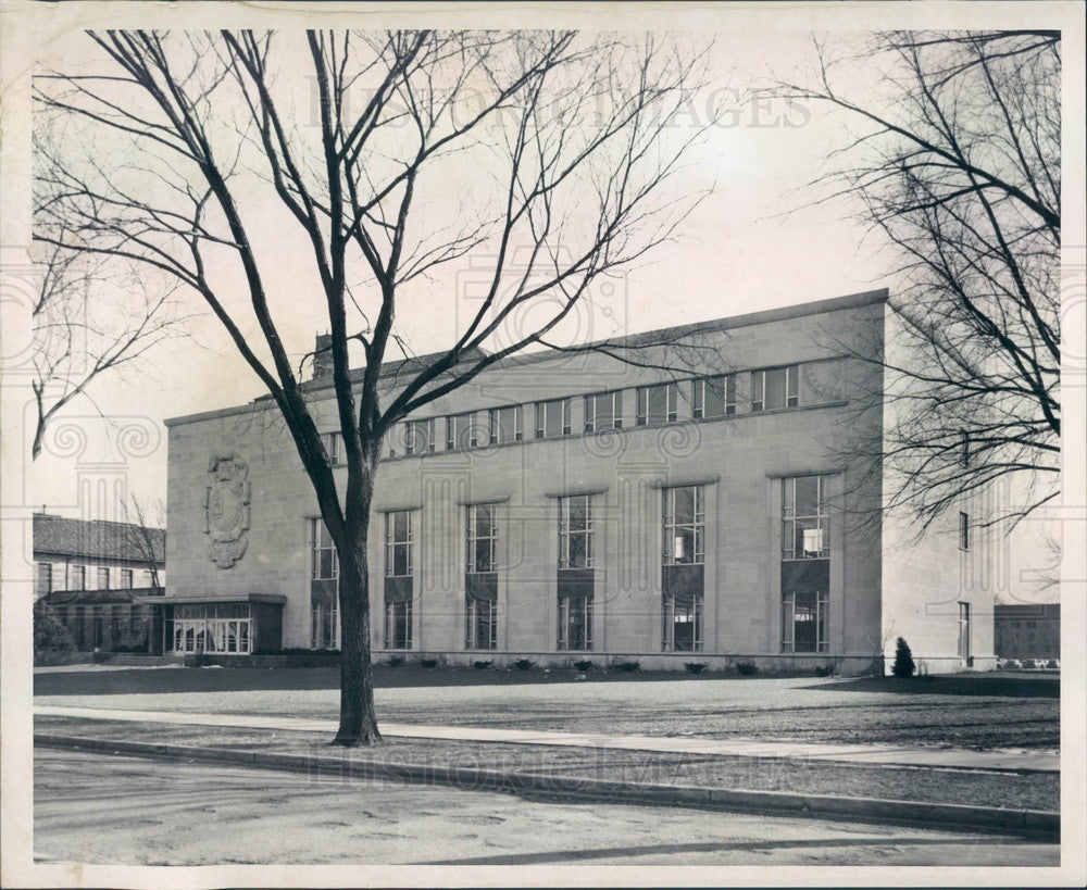 1952 Michigan, University of Detroit Library Press Photo - Historic Images