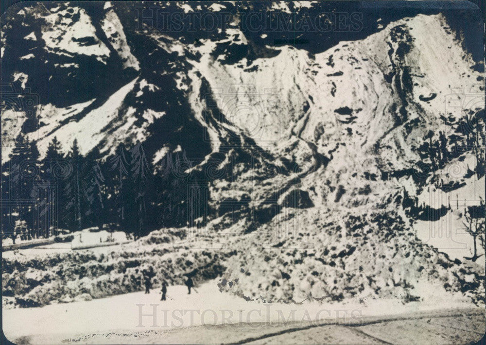 1926 Switzerland, Avalanche That Destroyed Siepel Press Photo - Historic Images