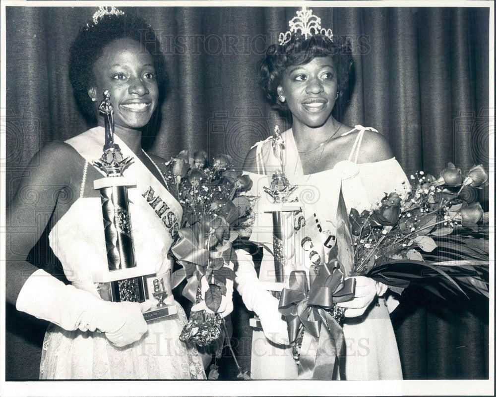 1980 Chicago, Illinois Miss Black Teen USA Matalie Yokley Press Photo - Historic Images
