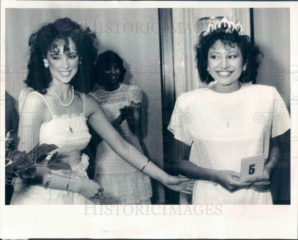1985 Chicago, Illinois Greek Heritage Queens Maria Demetropoules Press Photo - Historic Images