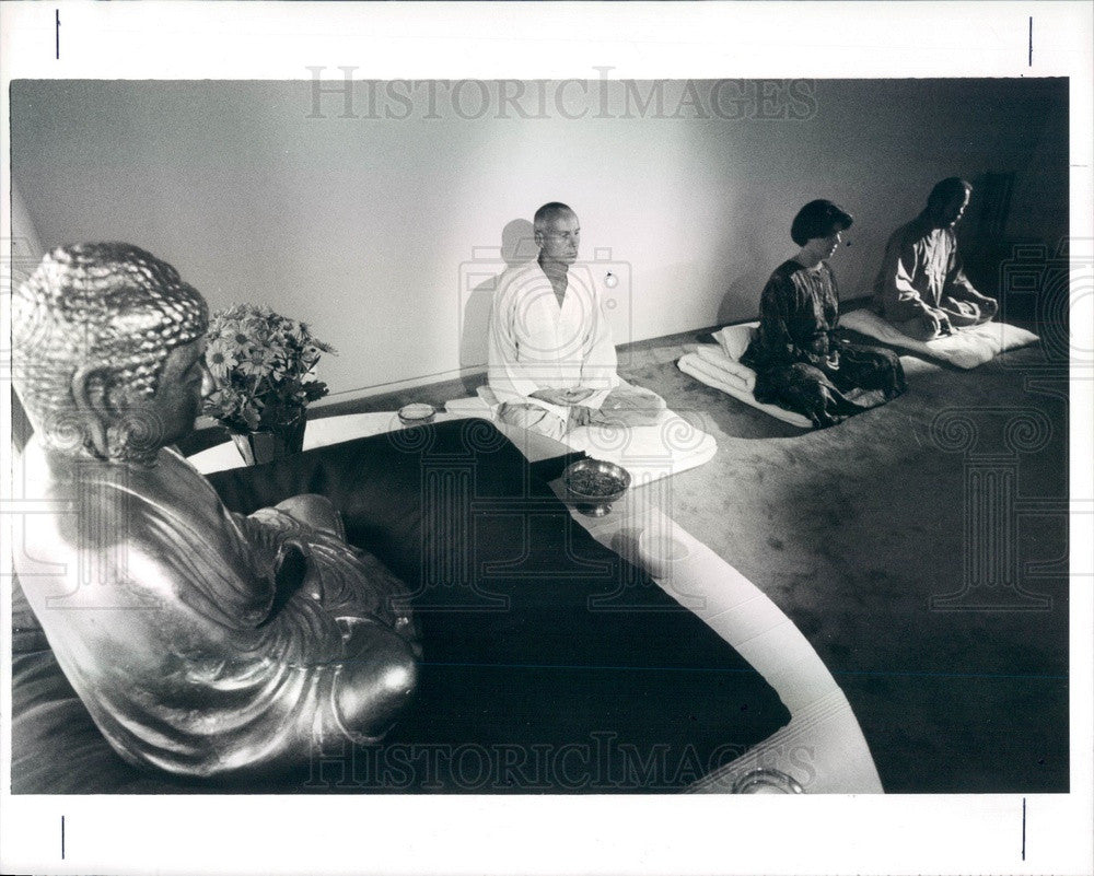 1990 Detroit, Michigan Zen Buddhist Priest Alexander Lundquist Press Photo - Historic Images