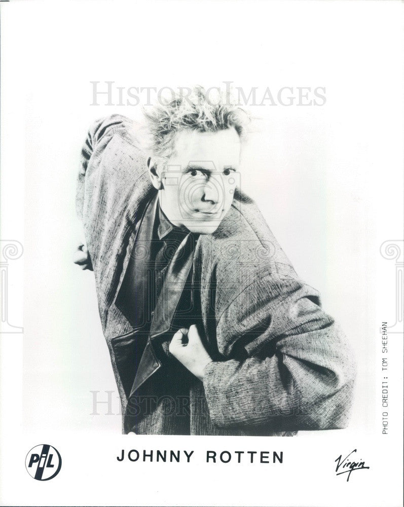 1988 Singer/Songwriter Johnny Rotten Press Photo - Historic Images
