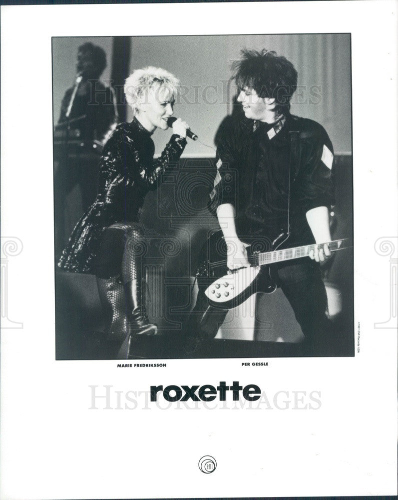 1992 Swedish Pop Music Duo Roxette Press Photo - Historic Images