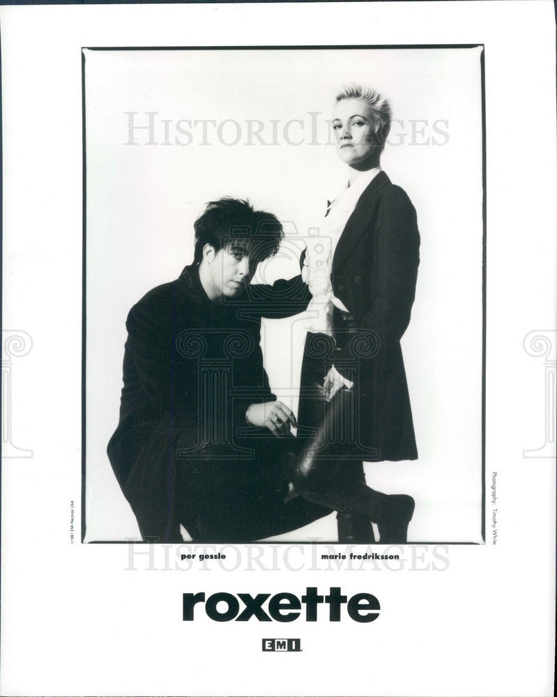 1992 Swedish Pop Music Duo Roxette Press Photo - Historic Images