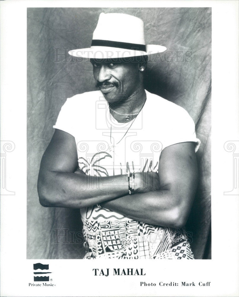 1991 American Blues Musician Taj Mahal Press Photo - Historic Images