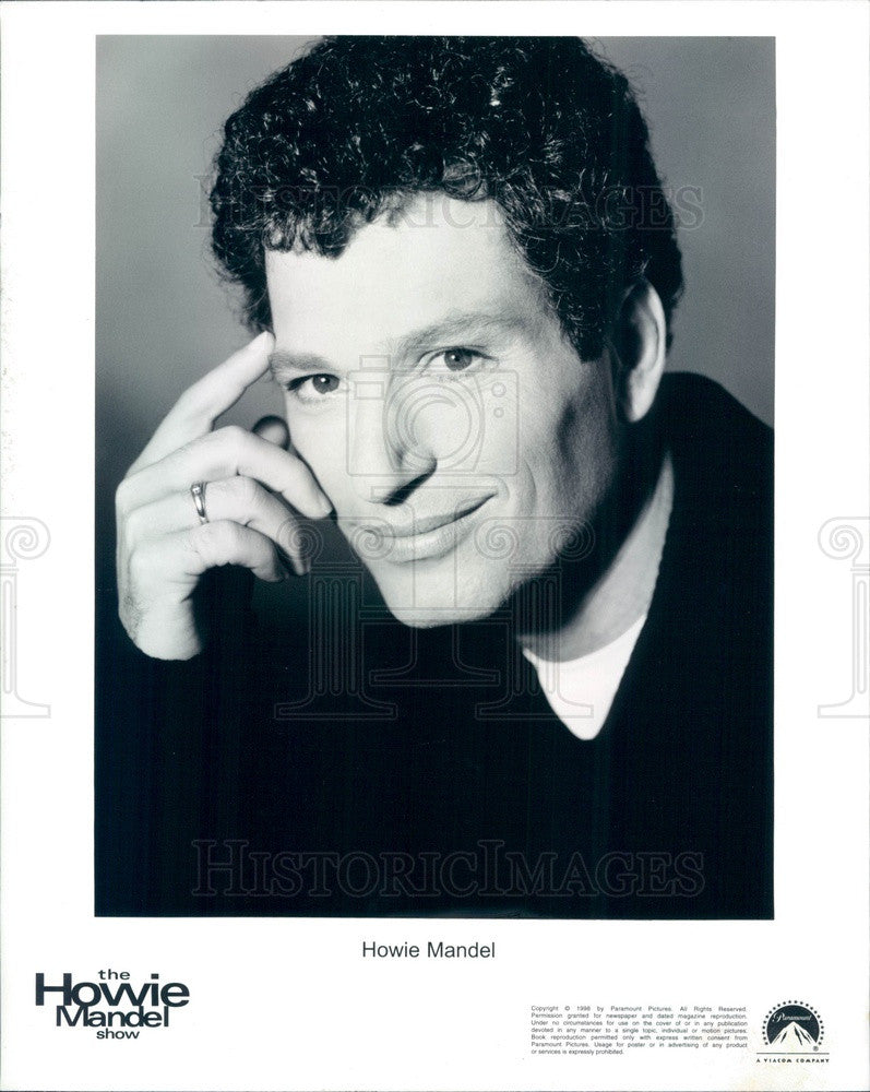 1998 Canadian Comedian/Actor/TV Host Howie Mandel Press Photo - Historic Images