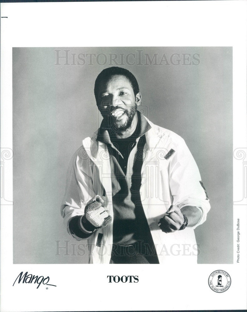1989 Ska/Rocksteady/Reggae/Roots Reggae Singer Toots Press Photo - Historic Images