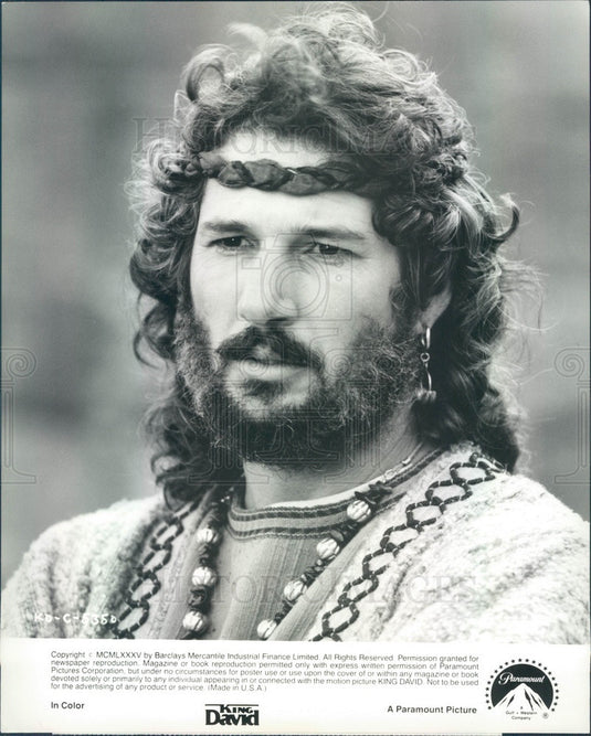 Undated American Hollywood Actor Richard Gere in King David Press Photo - Historic Images