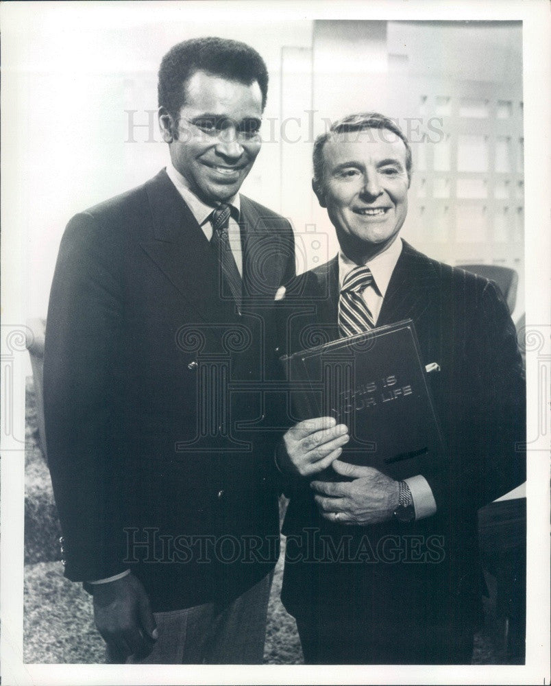 1971 TV Host Ralph Edwards This Is Your Life w/ Actor Gregg Morris Press Photo - Historic Images