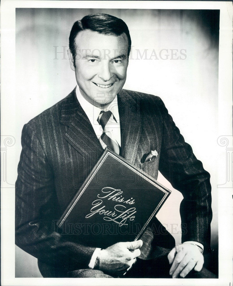 1970 TV Host Ralph Edwards TV Show This Is Your Life Press Photo - Historic Images