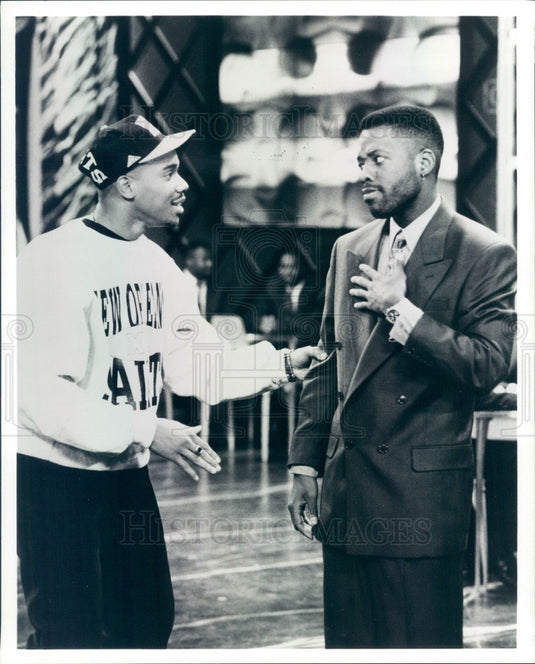 1992 Actors Duane Martin & Kadeem Hardison TV Show Out All Night Press Photo - Historic Images