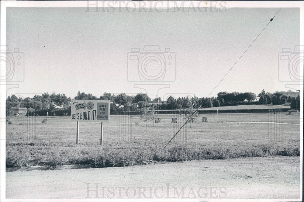 1961 Denver, Colorado Cherry Creek Park Site Press Photo - Historic Images