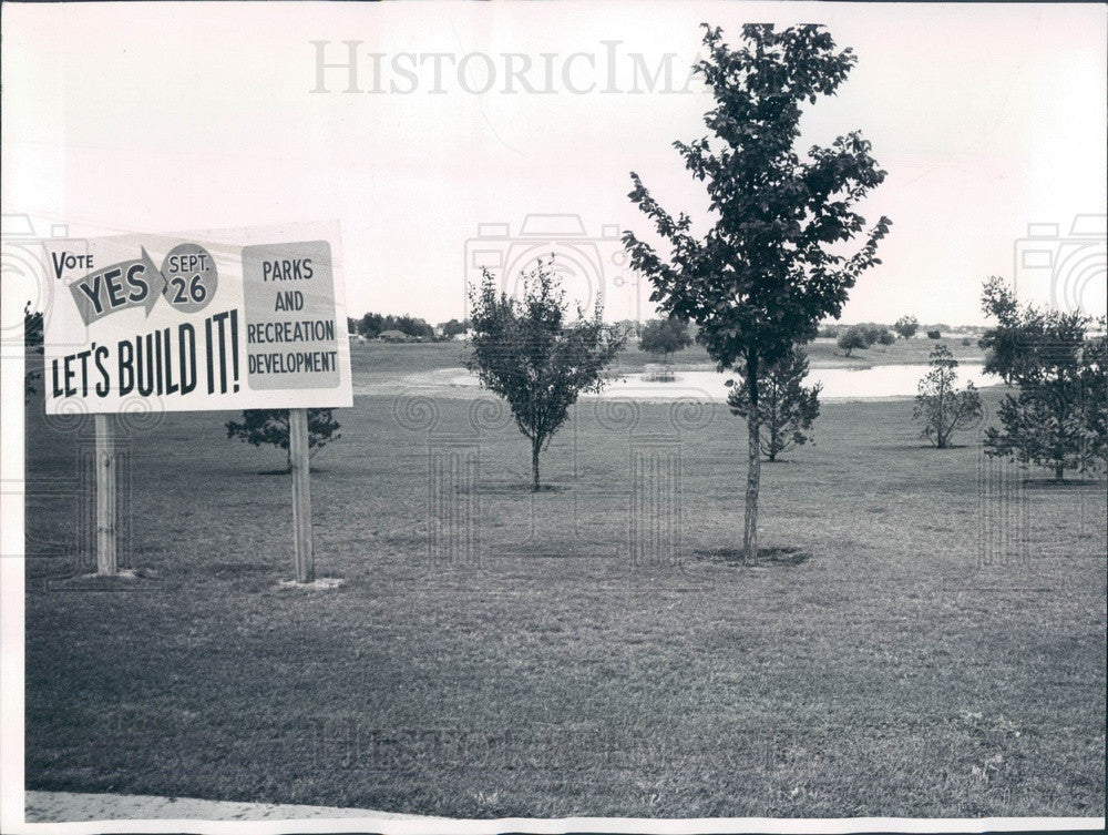 1961 Denver, Colorado S Holly &amp; E Mississippi Park Site Press Photo - Historic Images