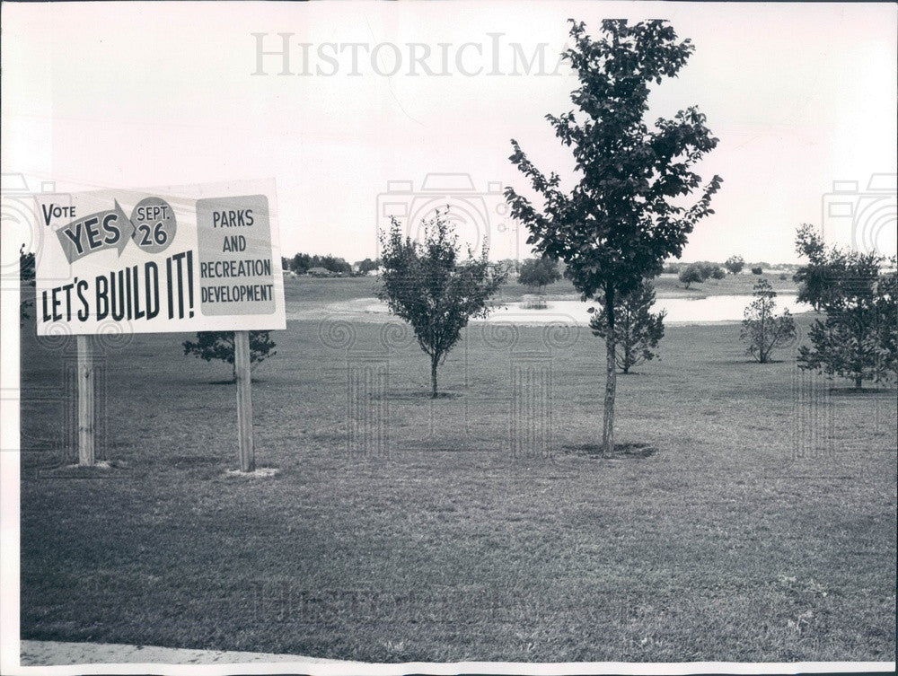 1961 Denver, Colorado S Holly & E Mississippi Park Site Press Photo - Historic Images