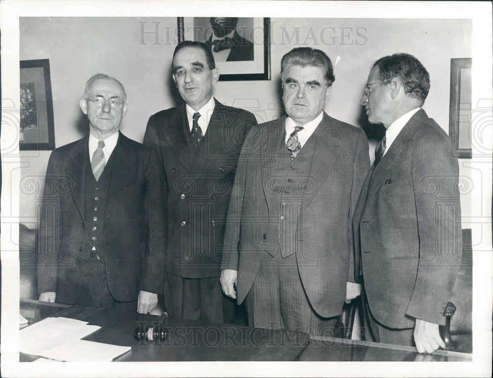 1938 Washington, DC Labor Leaders Conference, CIO Head John Lewis Press Photo - Historic Images