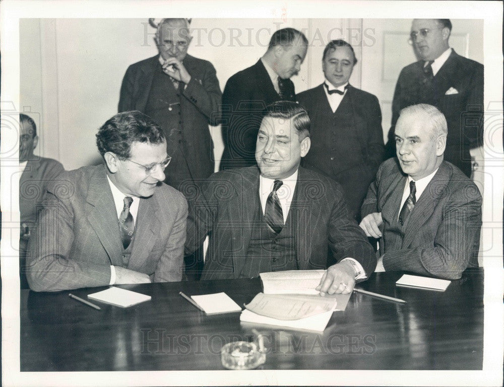 1937 Washington, DC Labor Conference, CIO Chairman Philip Murray Press Photo - Historic Images