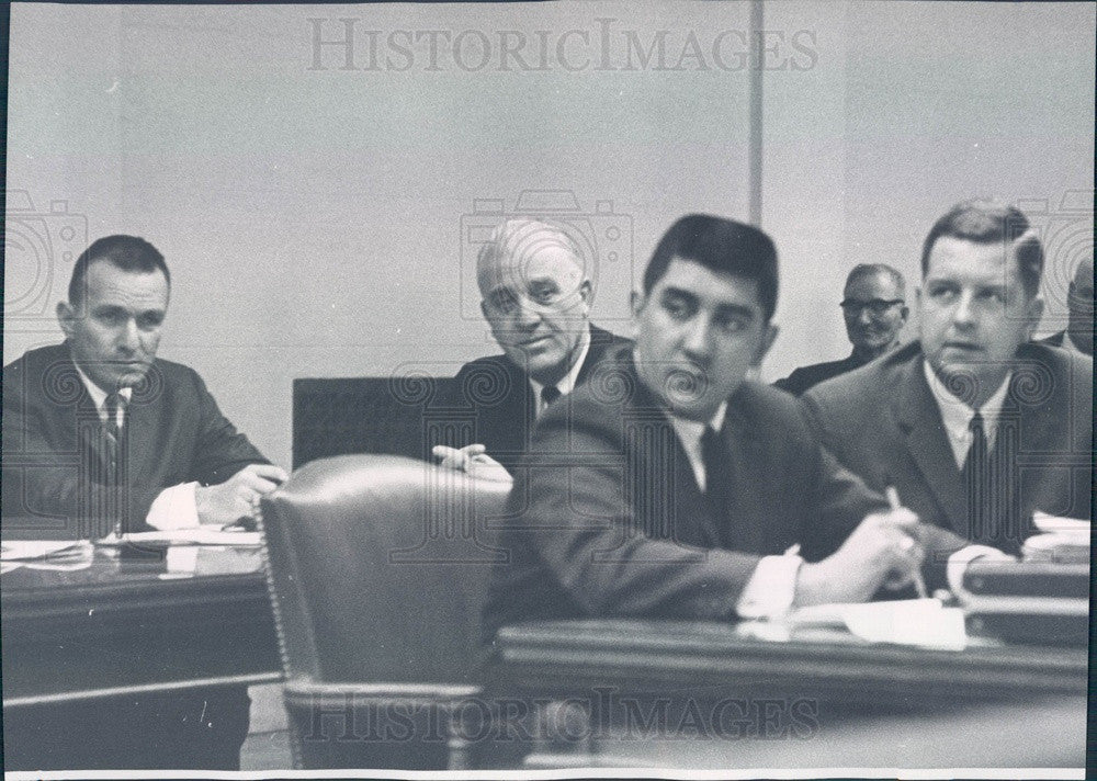 1965 Denver, Colorado Patrolman John Bates, Atty. Gerald Mellman Press Photo - Historic Images