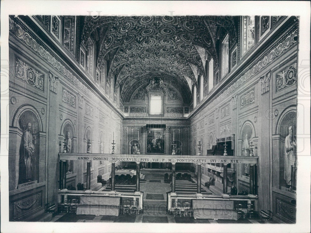 Undated Rome, Italy Quiund Palace Interior Press Photo - Historic Images