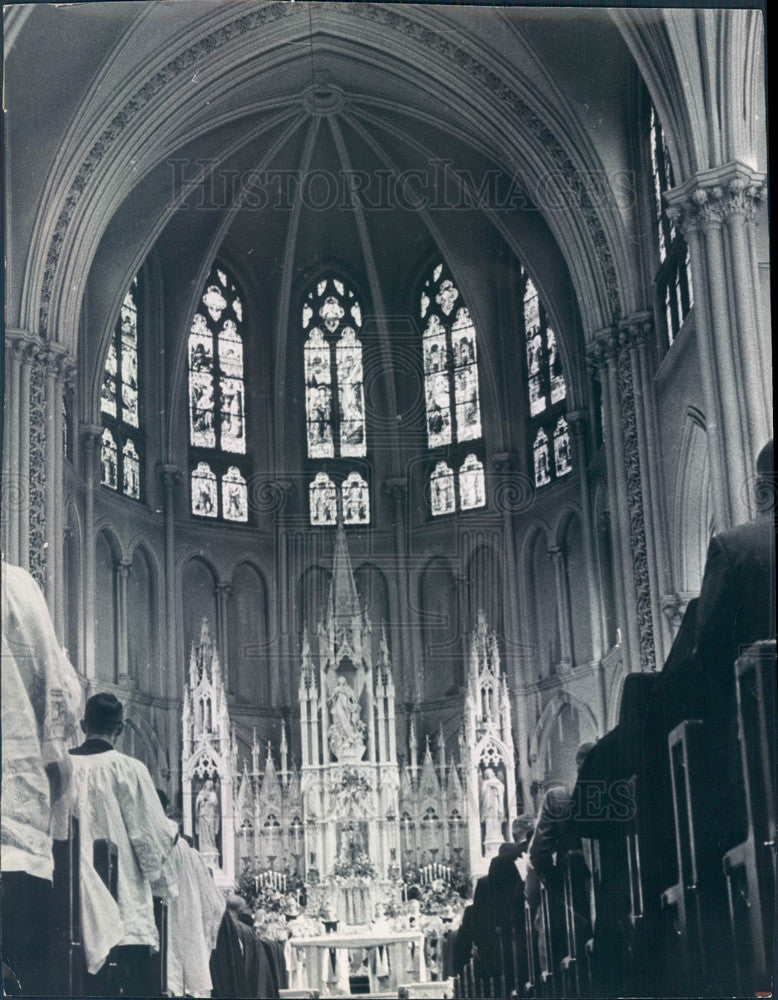 1967 Denver, Colorado Basilica of the Immaculate Conception Press Photo - Historic Images