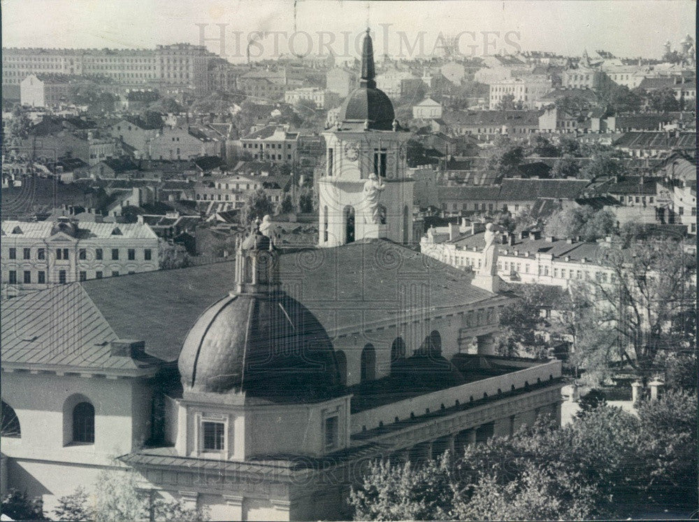 Undated Vilna, Poland Aerial View Press Photo - Historic Images