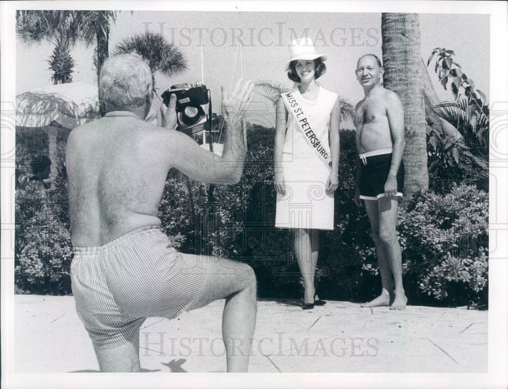 1967 Miss St Petersburg, Florida 1967, Leonard Apter, David Tucker Press Photo - Historic Images