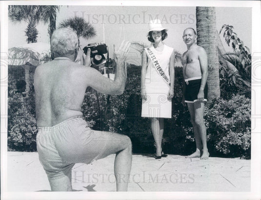 1967 Miss St Petersburg, Florida 1967, Leonard Apter, David Tucker Press Photo - Historic Images