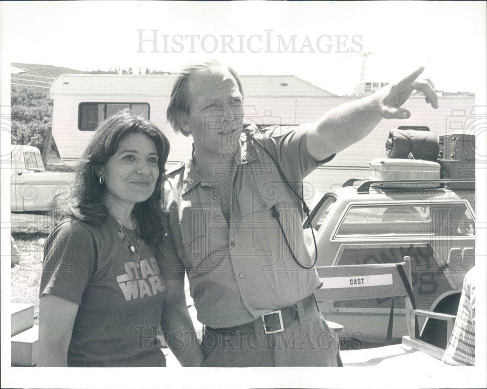 1982 Hollywood Actors Rena Andrews &amp; James Keach Press Photo - Historic Images