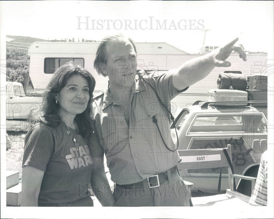 1982 Hollywood Actors Rena Andrews & James Keach Press Photo - Historic Images