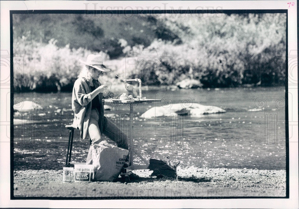 1988 Parker, Colorado Artist Bobbie Lawyer Press Photo - Historic Images