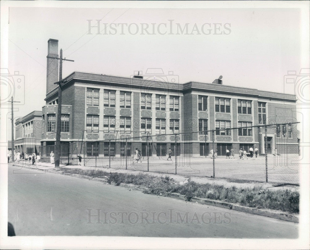 1935 Detroit, Michigan Holms School Press Photo - Historic Images