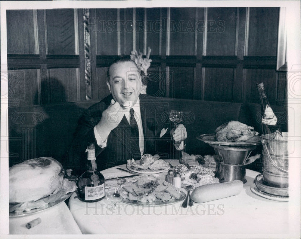 1950 French Gourmet Jean Ravaud, Head of New York Wine Importing Co Press Photo - Historic Images