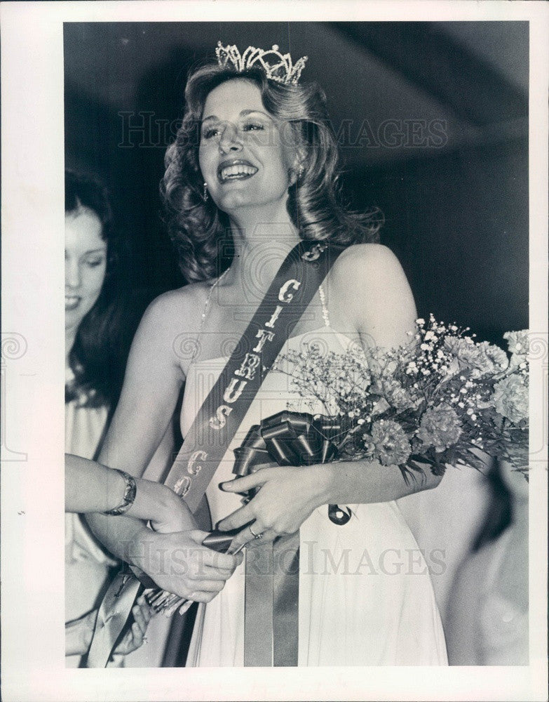 1978 Miss Citrus County, Florida Linda Paulter Press Photo - Historic Images
