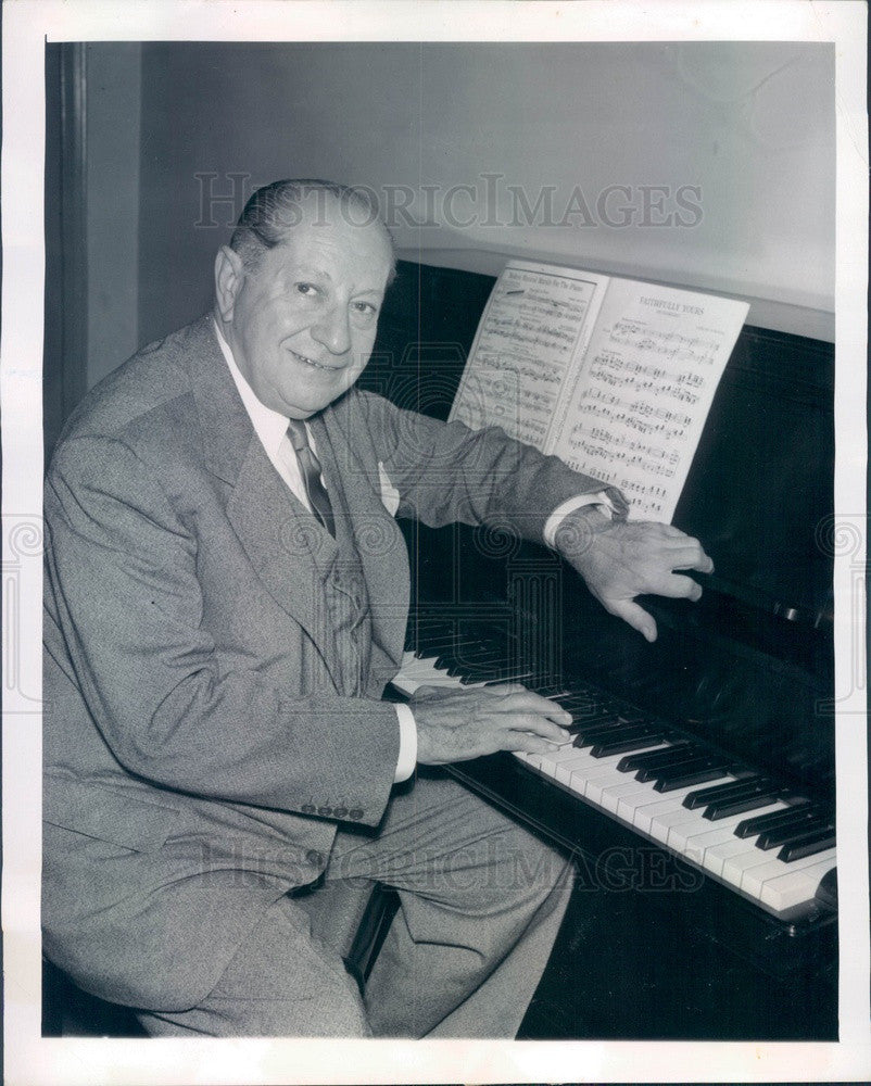 1949 Broadway Composer &amp; Conductor Sigmund Romberg Press Photo - Historic Images