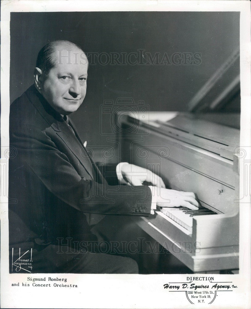 1949 Broadway Composer &amp; Conductor Sigmund Romberg Press Photo - Historic Images