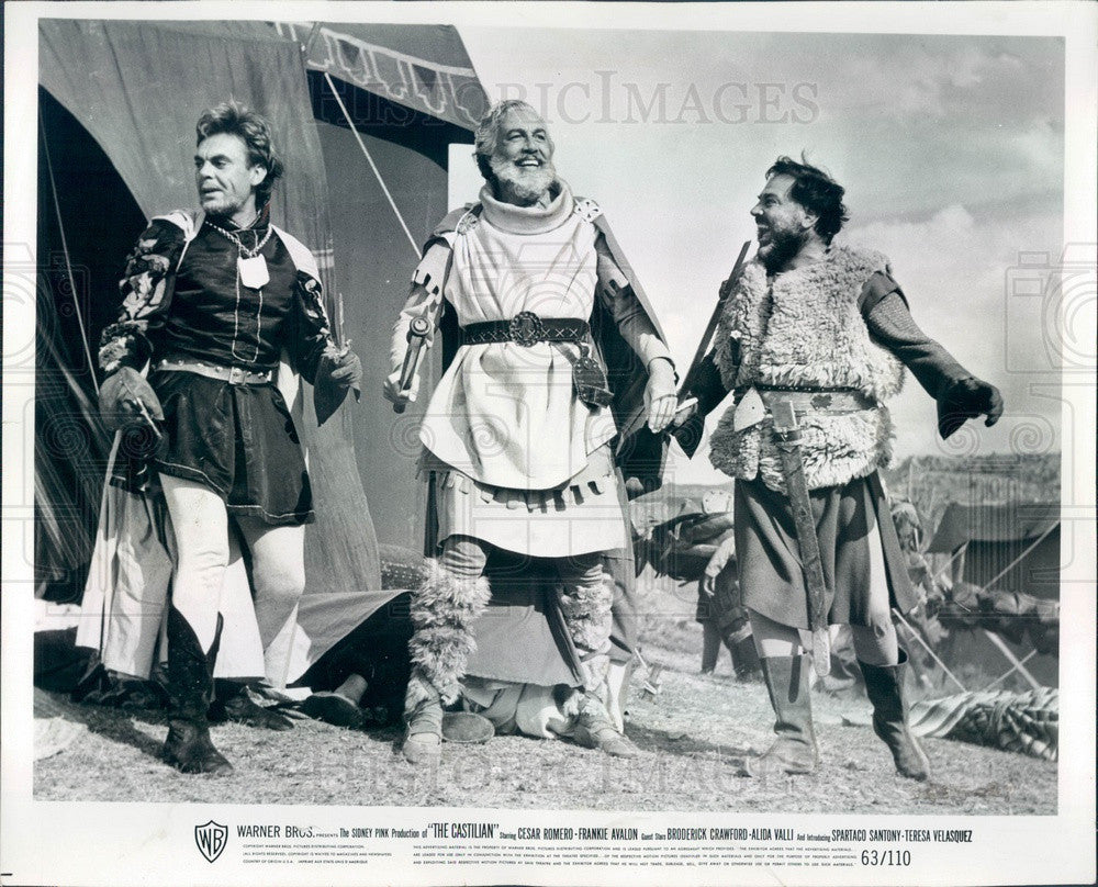 1963 Hollywood Actor Cesar Romero in Film The Castilian Press Photo - Historic Images