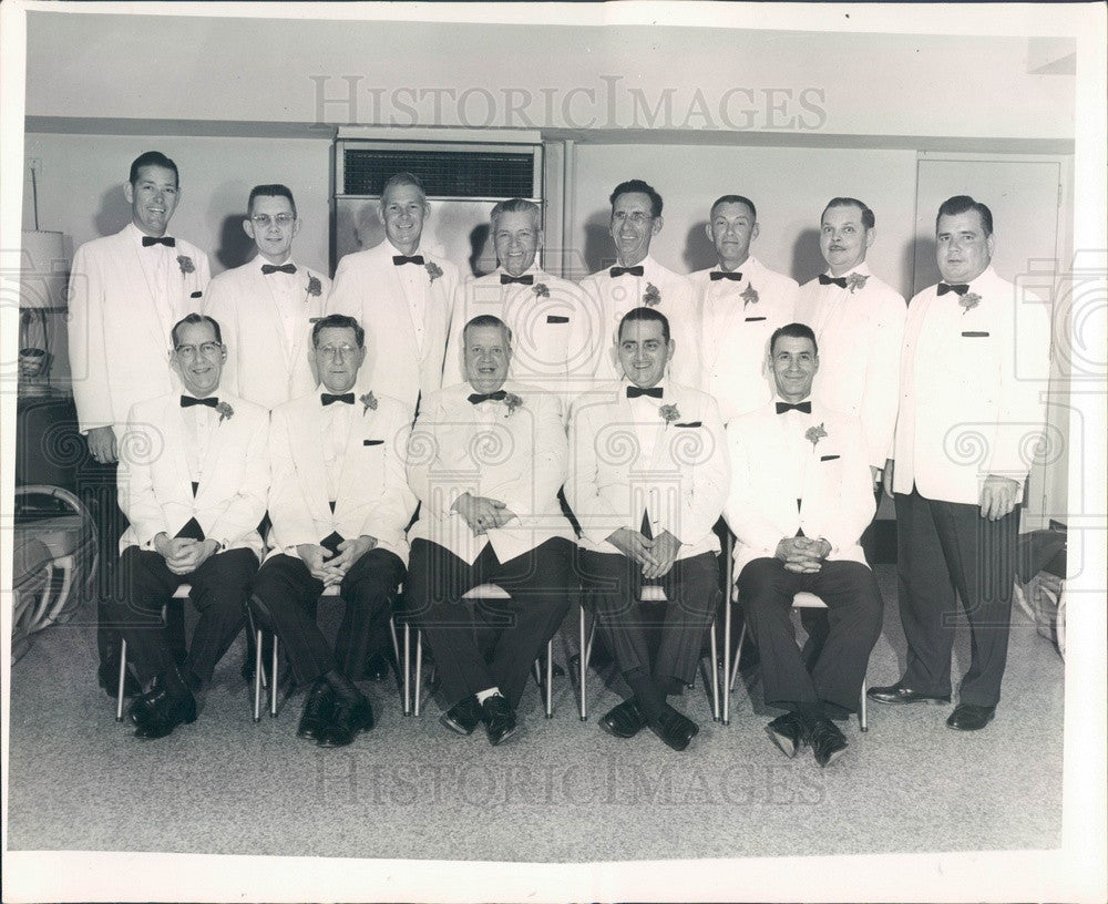 1962 St Petersburg, Florida Moose Lodge Officers Press Photo - Historic Images