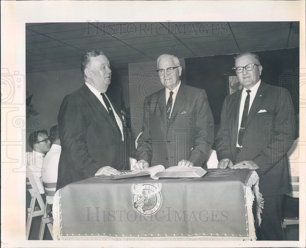 1966 New Port Richey, Florida Moose Lodge, James McKeone Press Photo - Historic Images