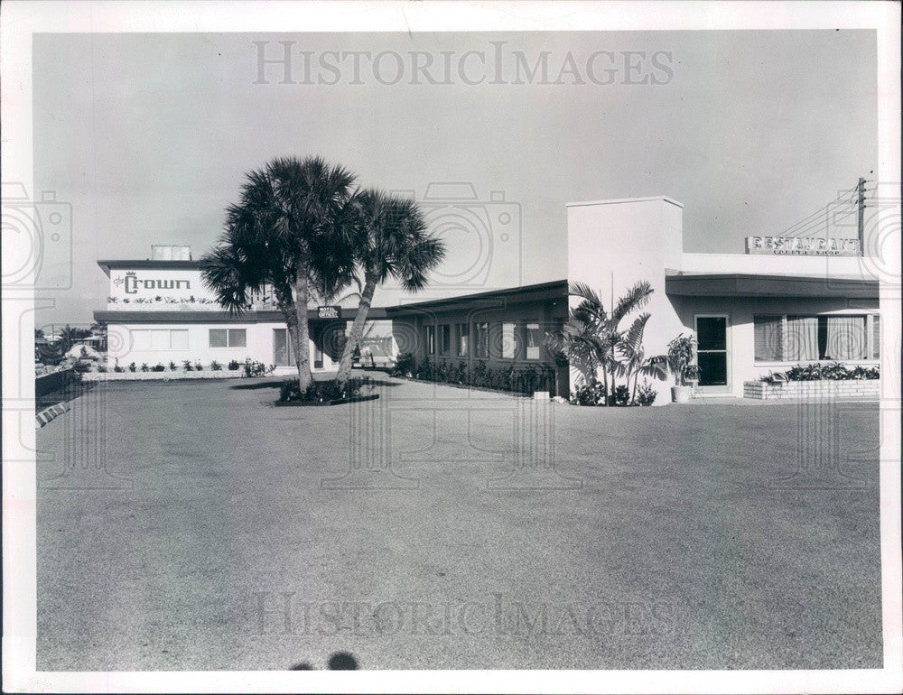 Undated St Petersburg, Florida The Crown Motel Press Photo - Historic Images