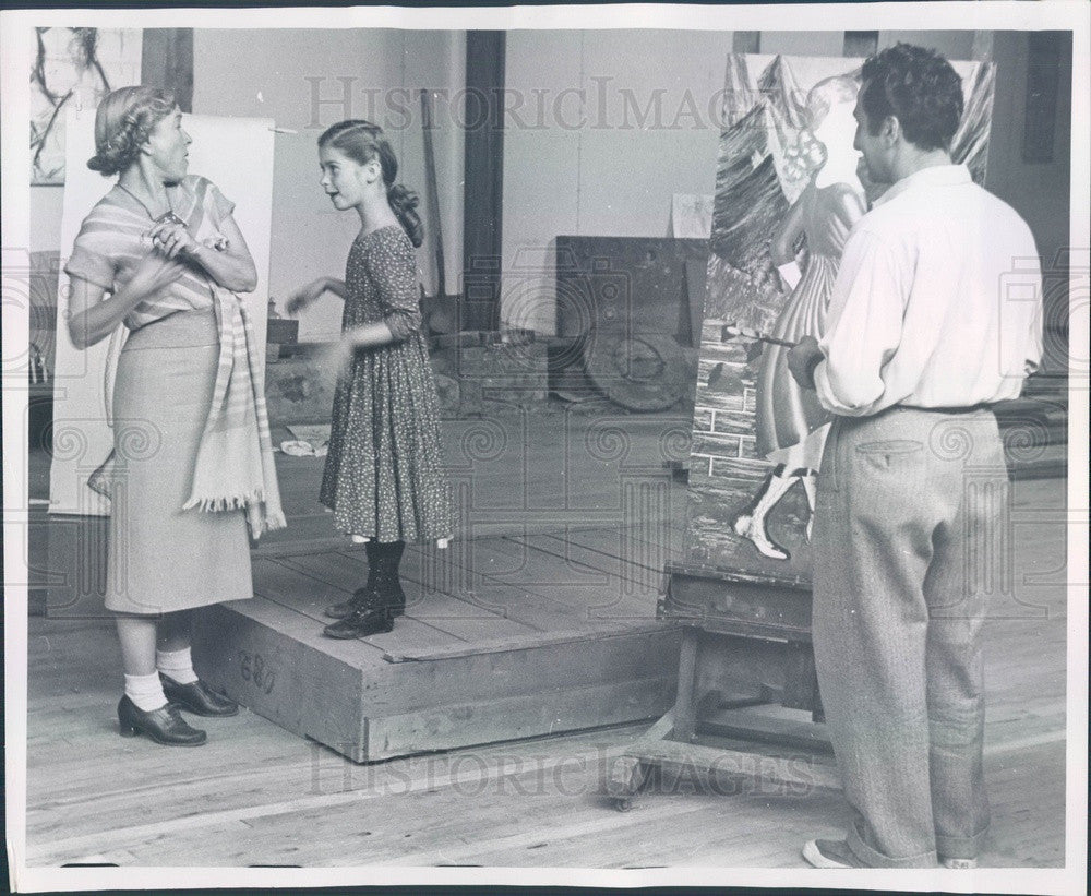 1952 Child Actress Lydia Reed, Star of TV Show The Real McCoys Press Photo - Historic Images