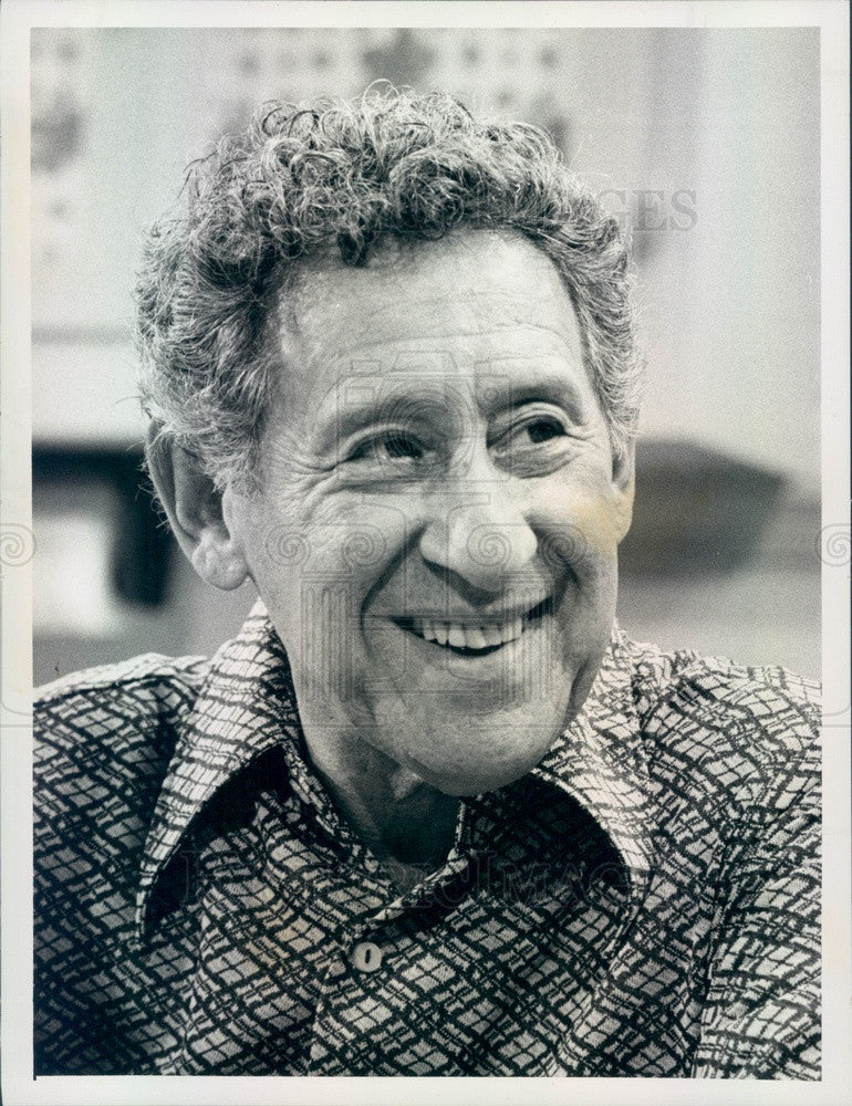 1978 Hollywood Actor Jack Gilford on Paul Sand in Friends & Lovers Press Photo - Historic Images