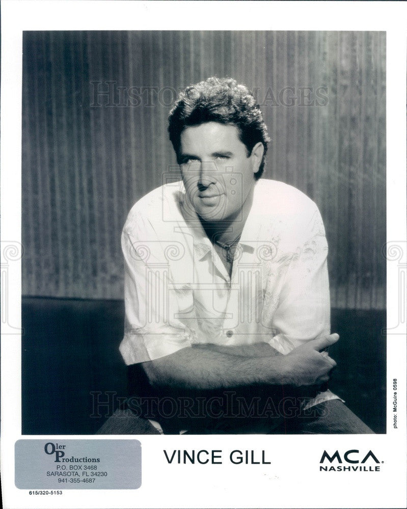 1999 American Country Music Singer/Musician Vince Gill Press Photo - Historic Images