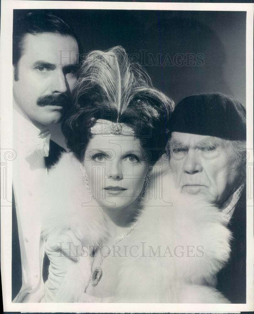 1975 Actors Bradford Dillman/Samantha Eggar/Oscar Homolka Press Photo - Historic Images