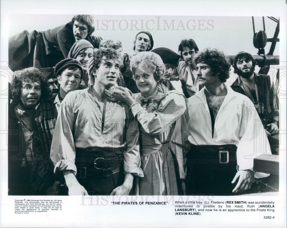 1983 Hollywood Actors Rex Smith/Angela Lansbury/Kevin Kline Press Photo - Historic Images