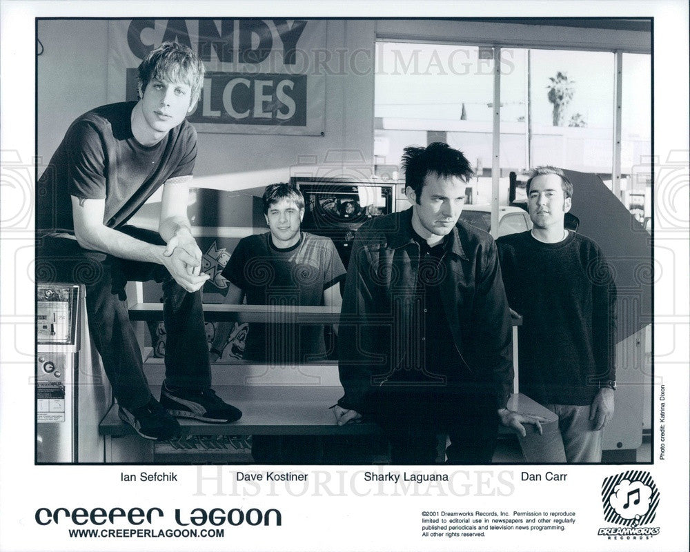 2001 American Indie Rock Band Creeper Lagoon Press Photo - Historic Images