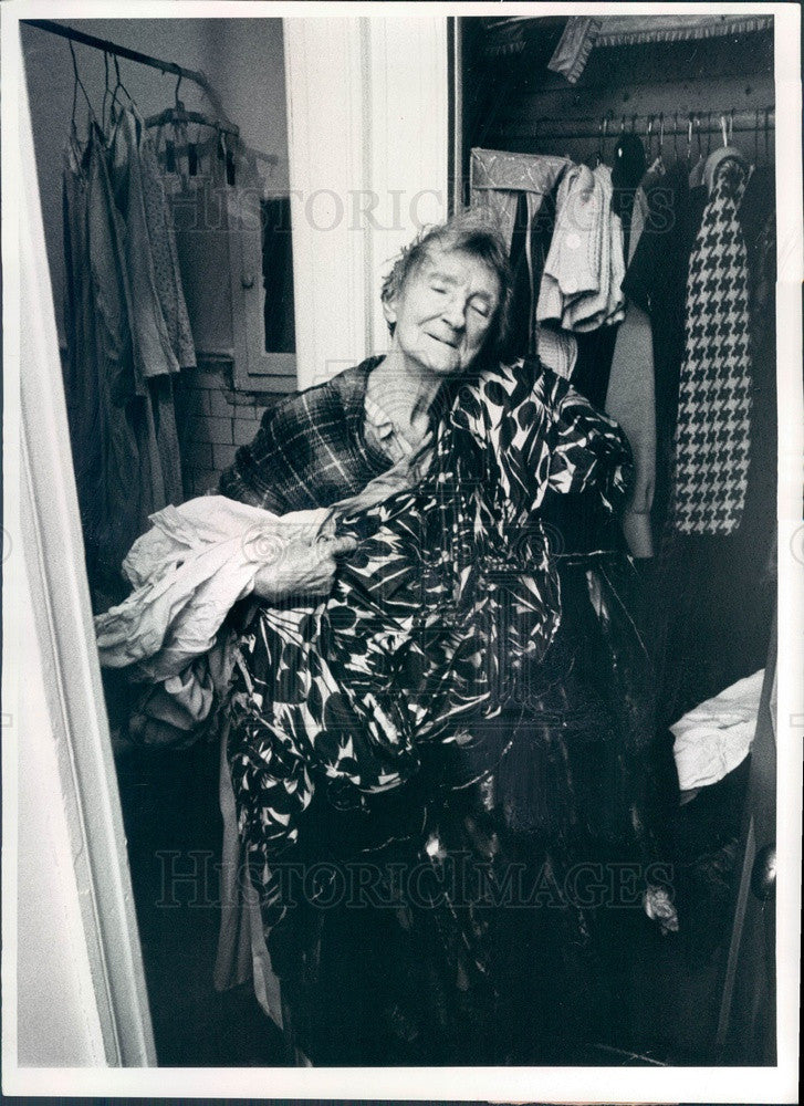 1973 Vaudeville Actress Lillian Ashton Press Photo - Historic Images